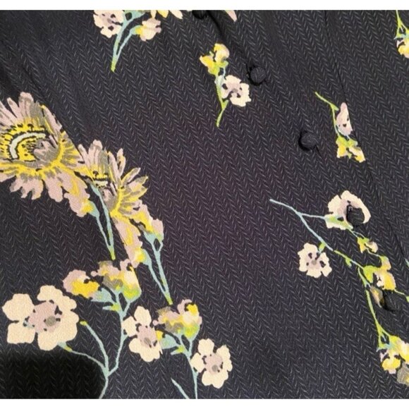 Free People Dress Blue Yellow Green M Medium 6 8 10 NWT Washable Hi Low NEW - Picture 13 of 15